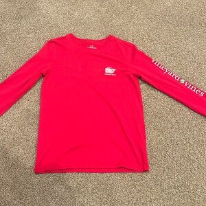 vinyard vines, red long sleeve Christmas shirt